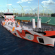 Illustration for article titled The Japanese Are Developing An Awesome 3.5 MWh Battery-Powered Ocean Freighter